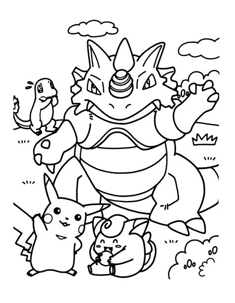 pokemon colering pages|Pokemon Coloring pages for kids (Free PDF。